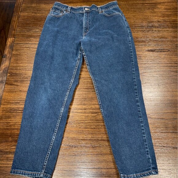 Vtg Y2K Levi's 14P Petite 550 Jean Relaxed Fit Tapered Leg Made in USA Mom 28"L - Picture 1 of 12